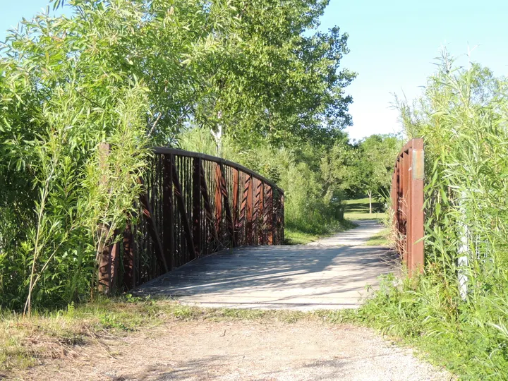 Bridge at Toogood Park, June 2012. Historical photo. Current conditions may differ.