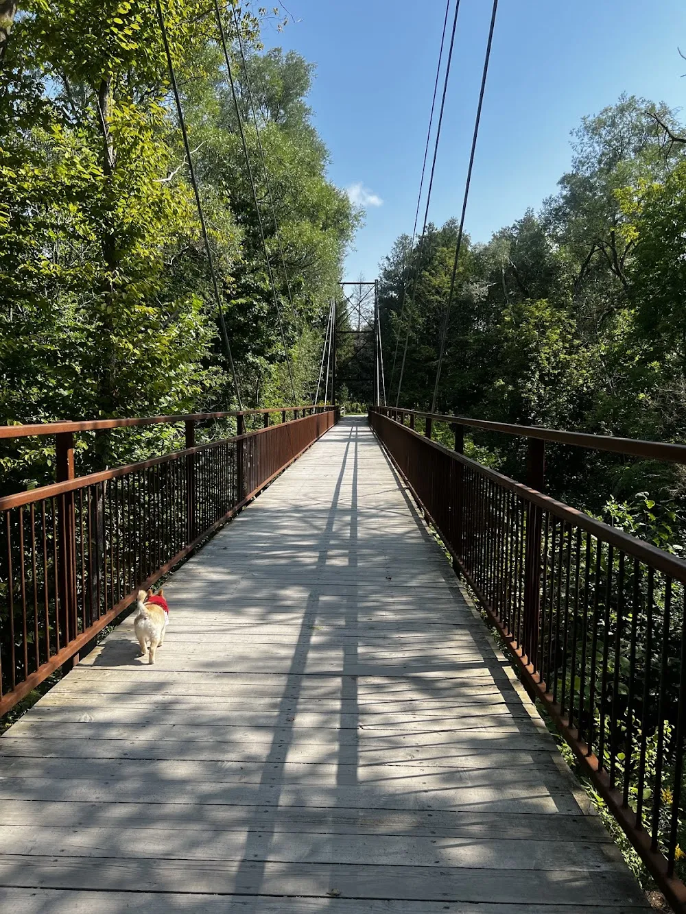 A footbridge pictured in the Milne Dam Conservation Park source gallery. Photo date not supplied.